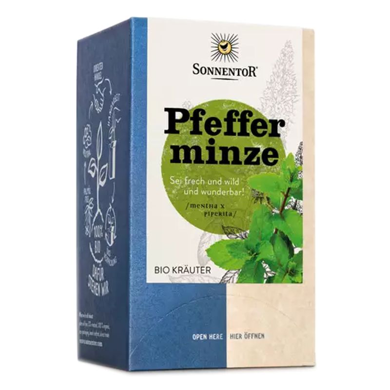 Sonnentor Pfefferminze Tee Beutel 18 Stück Sonnentor Pfefferminze Tee Beutel 18 Stück