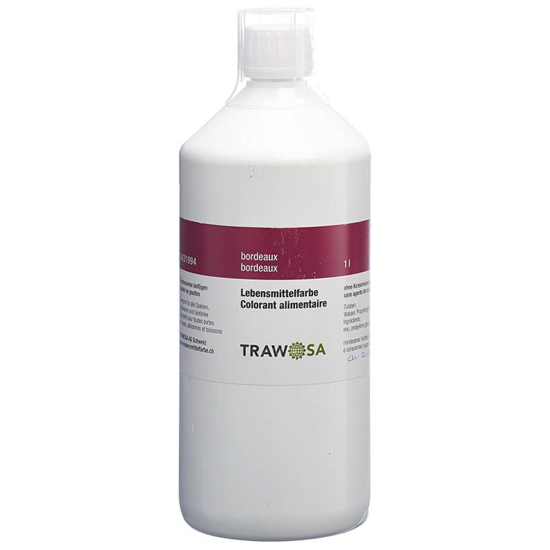 TRAWOSA Lebensmittelfarbstoff bordeaux 1000 ml TRAWOSA Lebensmittelfarbstoff bordeaux 1000 ml