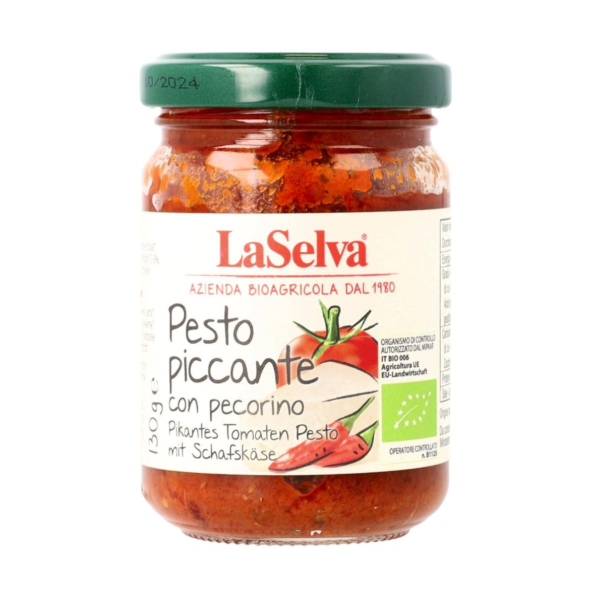 La Selva pikantes Tomaten Pesto mit Schafskäse 130 g La Selva pikantes Tomaten Pesto mit Schafskäse 130 g