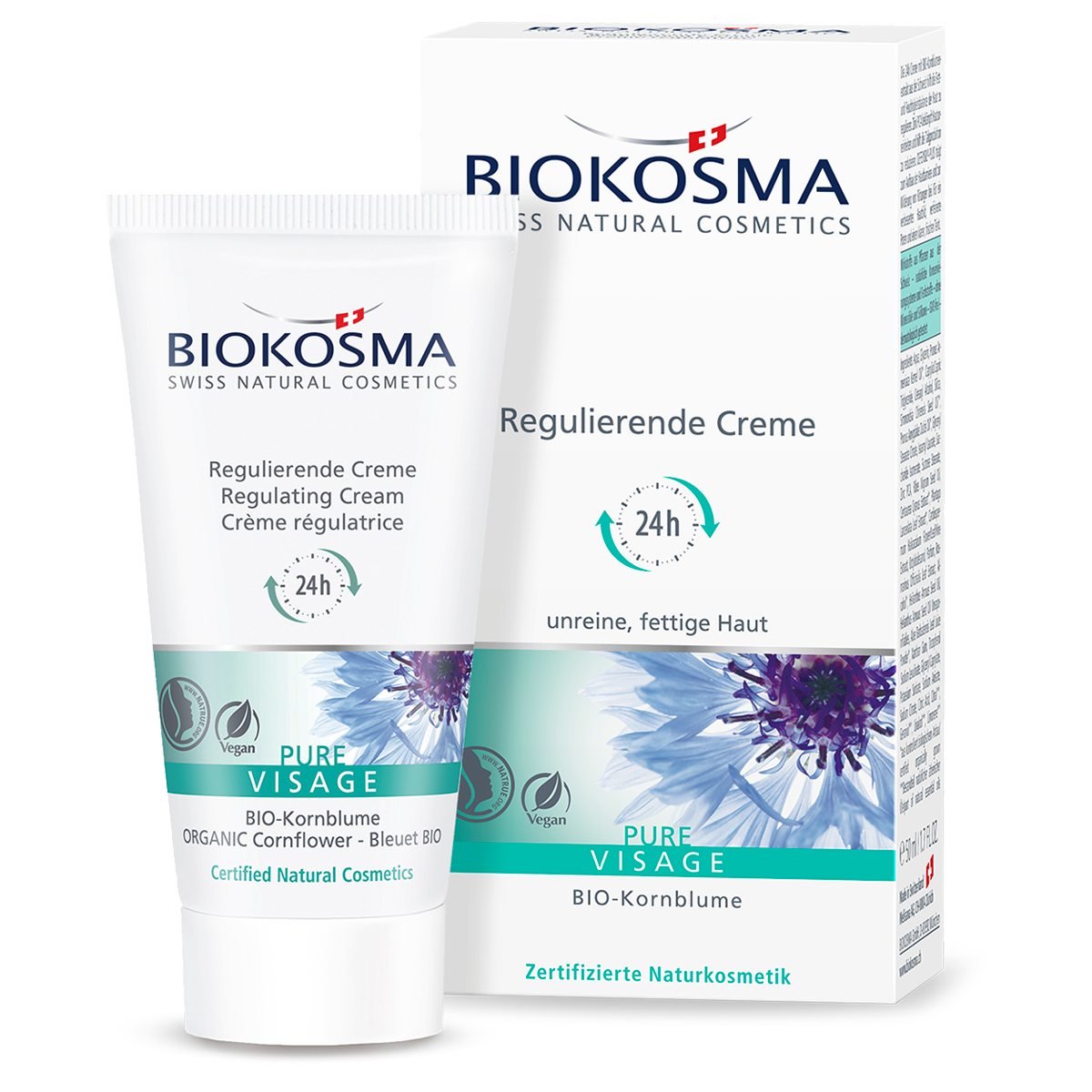 Biokosma Pure Visage regulierende 24h Creme 50 ml Biokosma Pure Visage regulierende 24h Creme 50 ml