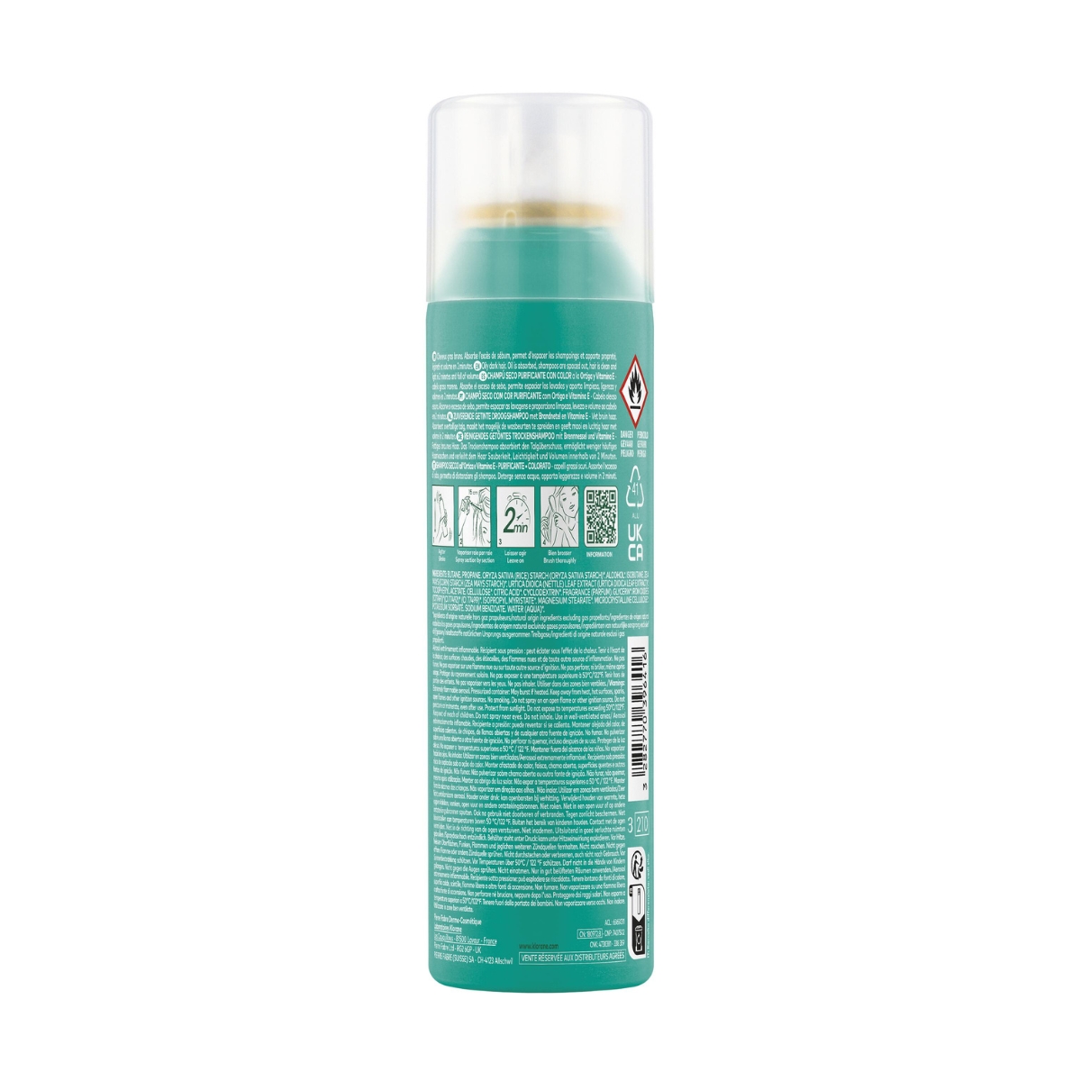 Klorane Trockenshampoo Brennnessel getönt Spray 150 ml