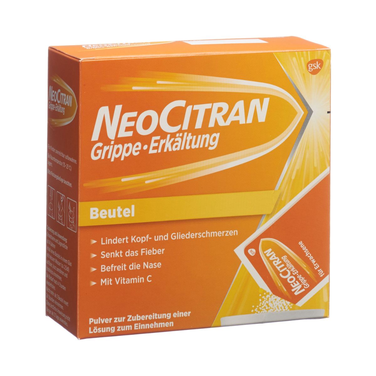 NEOCITRAN Grippe Erkältung Pulver Erw Btl 12 Stück NEOCITRAN Grippe Erkältung Pulver Erw Btl 12 Stück