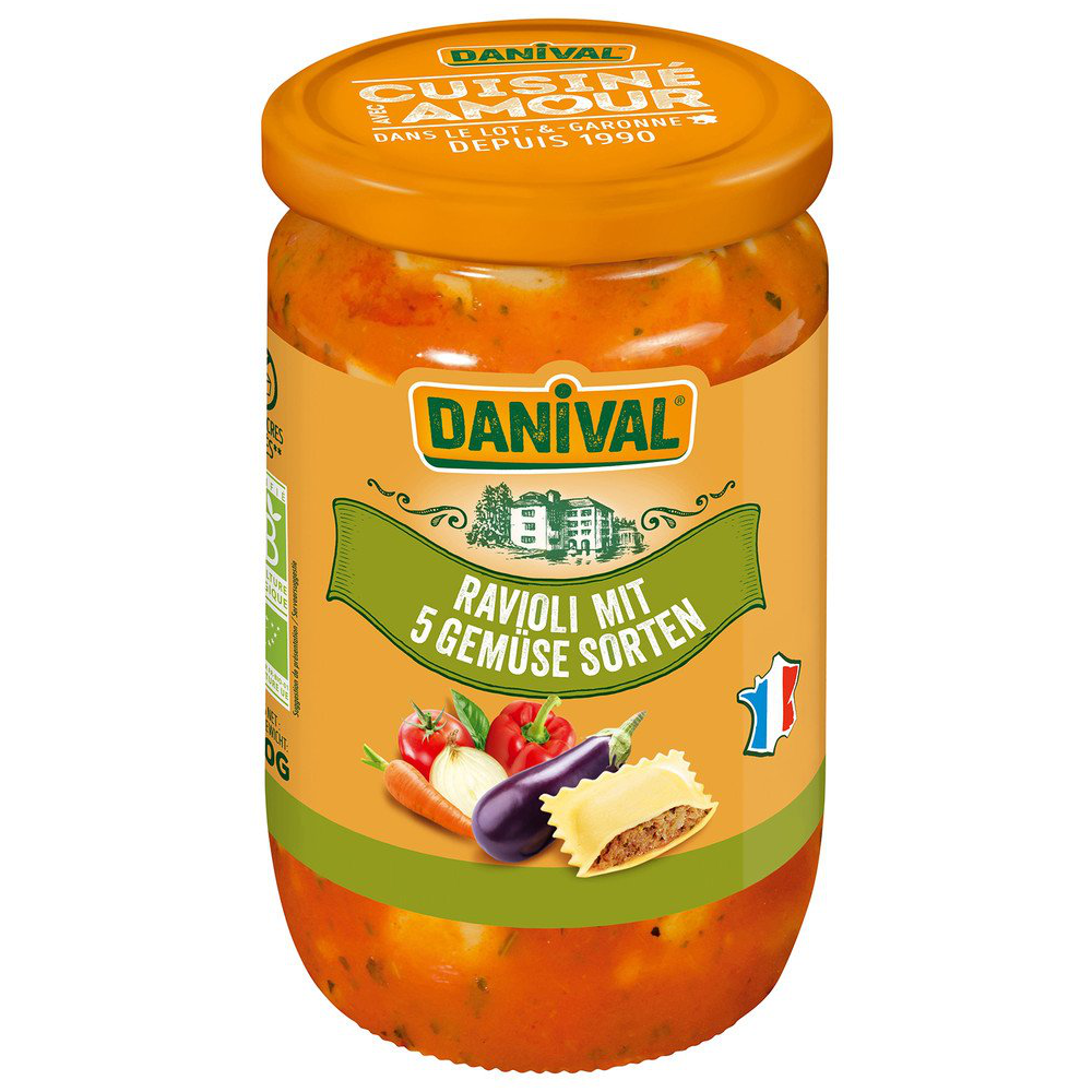 DANIVAL Ravioli mit Gemüse 670 g