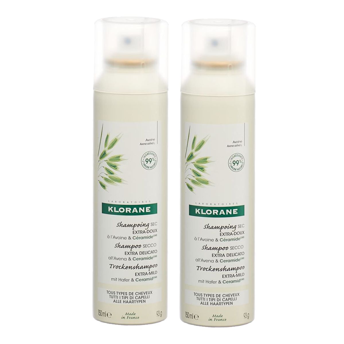 Klorane Trockenshampoo Hafermilch Spray Duo 150 ml Klorane Trockenshampoo Hafermilch Spray Duo 150 ml