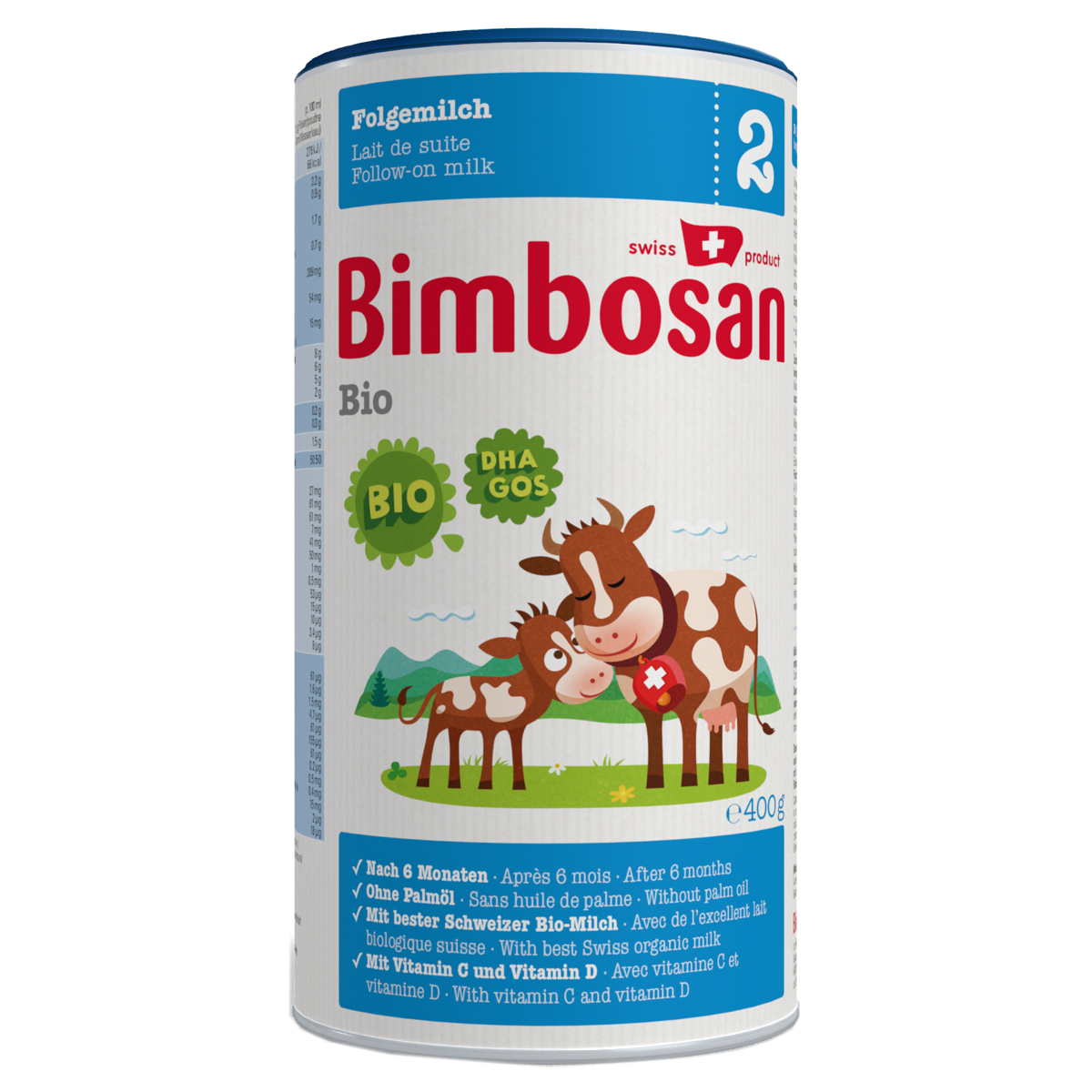 Bimbosan Bio 2 Folgemilch Dose 400 g Bimbosan Bio 2 Folgemilch Dose 400 g