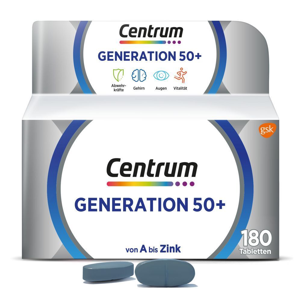 CENTRUM Generation 50+ Tabletten 180 Stk CENTRUM Generation 50+ Tabletten 180 Stk
