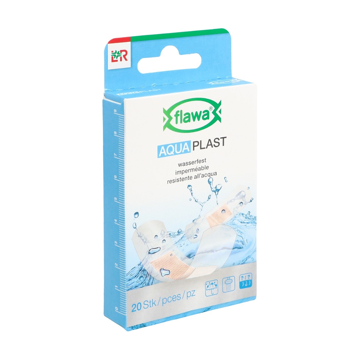 Flawa Aqua Plast Pflaster wasserfest 2 Grössen 20 Stück Flawa Aqua Plast Pflaster wasserfest 2 Grössen 20 Stück