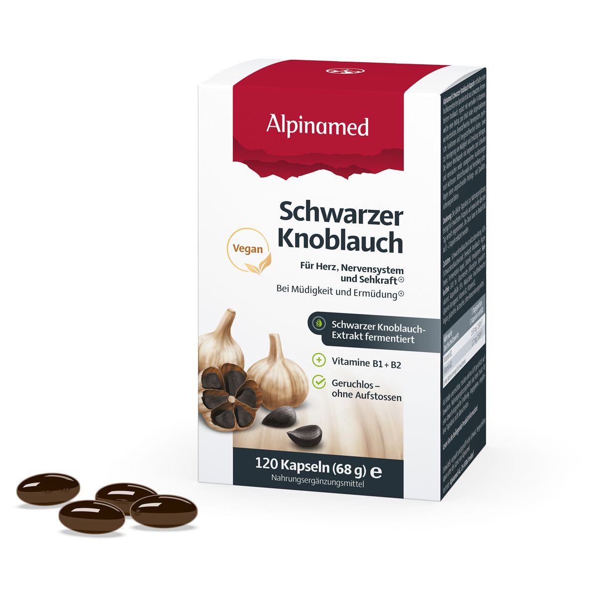Alpinamed Schwarzer Knoblauch Kapseln 120 Stück Alpinamed Schwarzer Knoblauch Kapseln 120 Stück