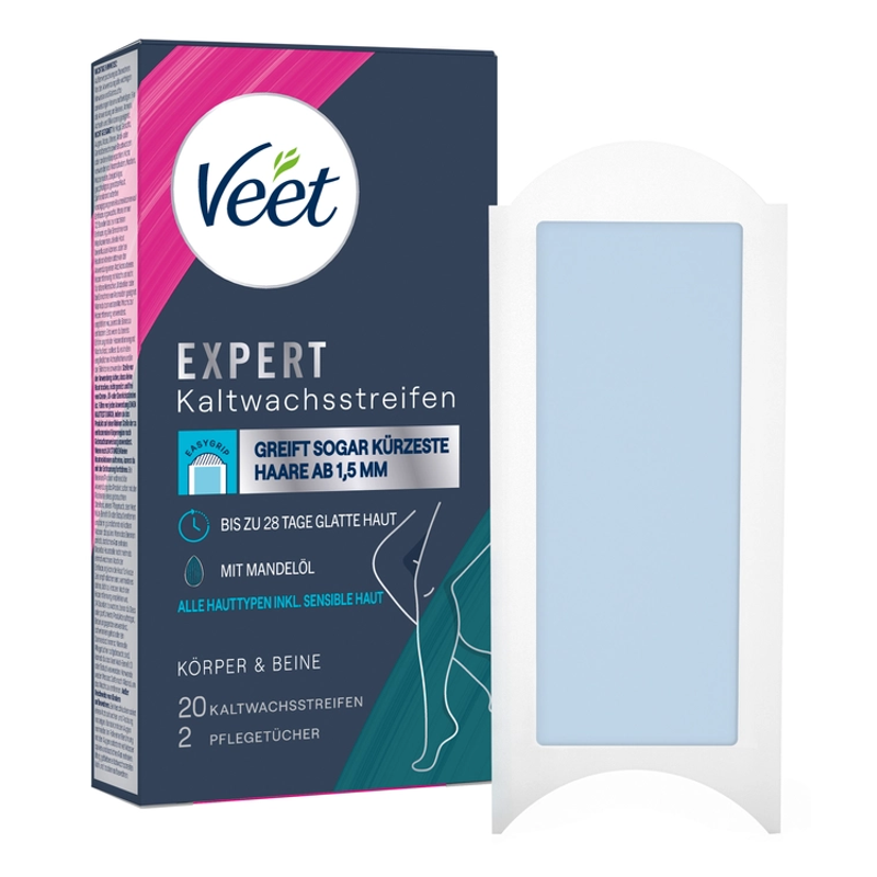 Veet Expert Kaltwachsstreifen Körper & Beine 20 Stück Veet Expert Kaltwachsstreifen Körper & Beine 20 Stück
