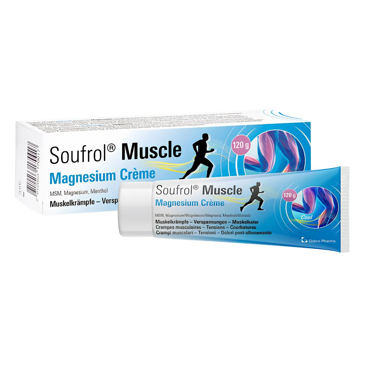 Soufrol Muscle Magnesium Creme Cool Tube 120 g