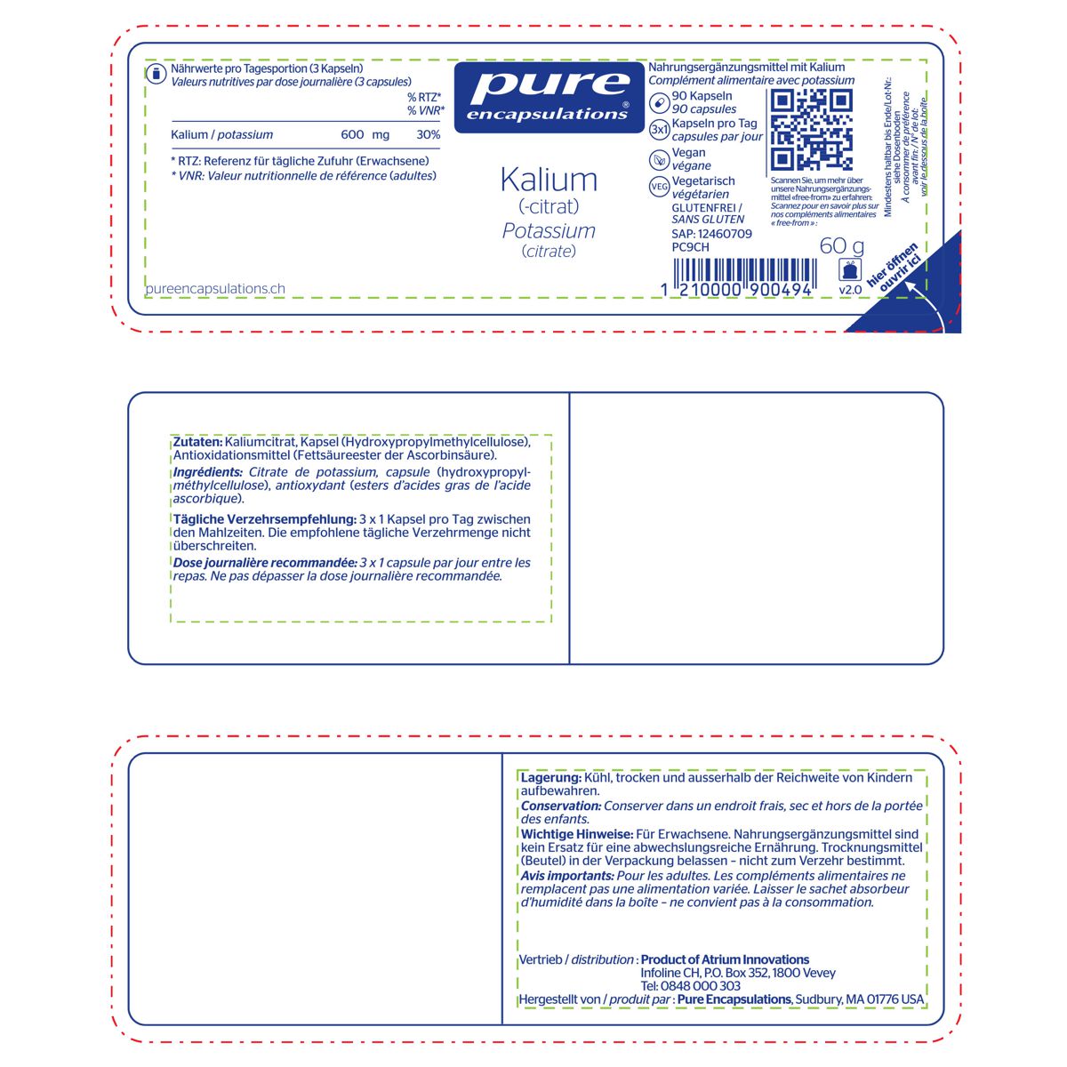 Pure Kalium Kapseln Dose 90 Stück Pure Kalium Kapseln Dose 90 Stück