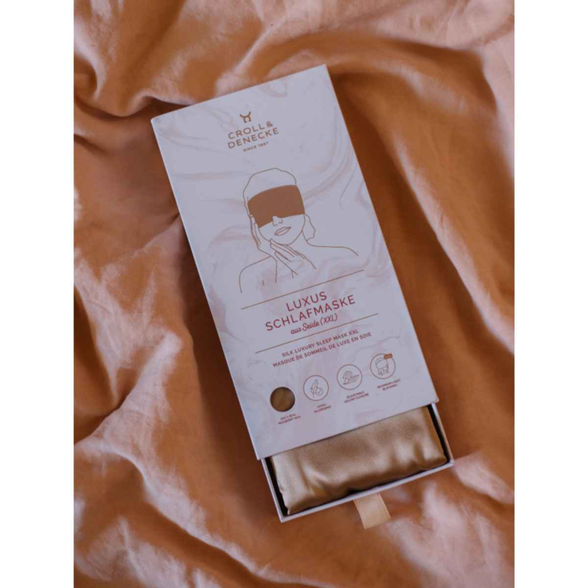 C&D 20386 Luxus Schlafmaske XXL aus Seide