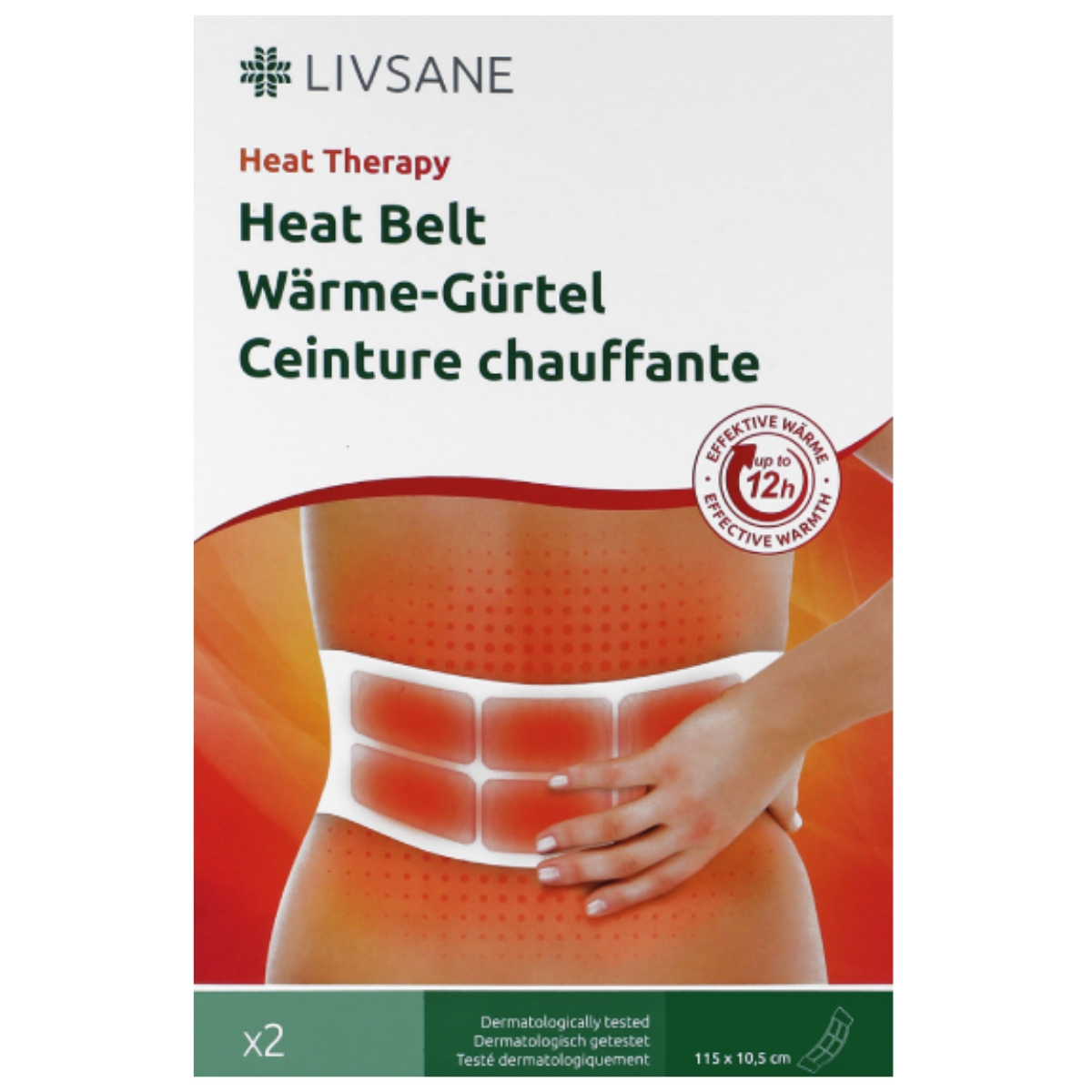 Livsane Wärme-Gürtel 2 Stück