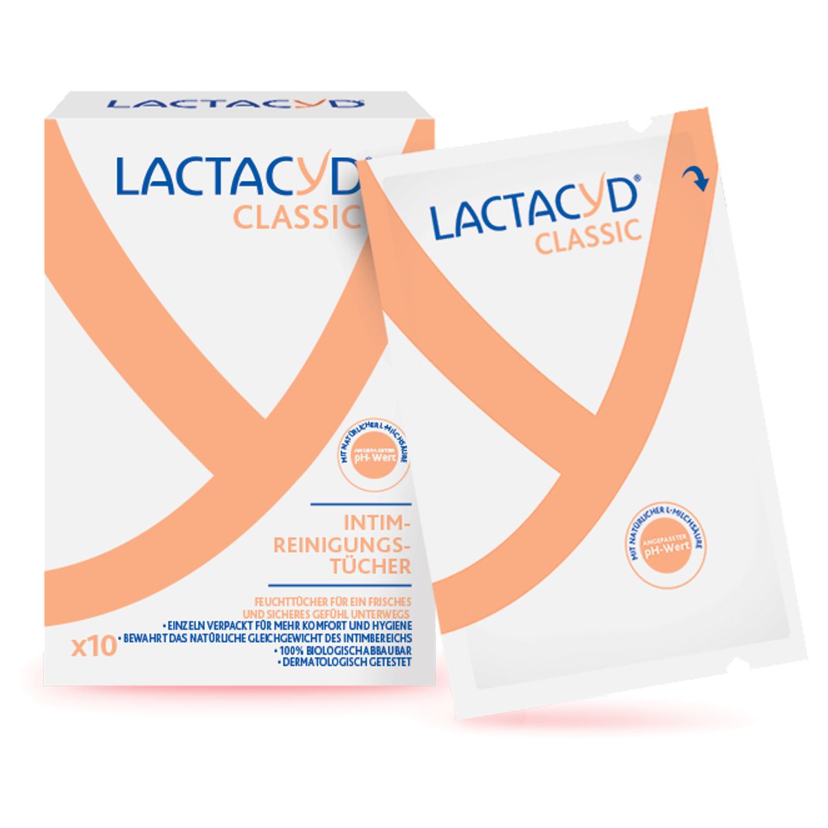 Image of Lactacyd Intimpflegetücher einzeln verpackt 10 Stück