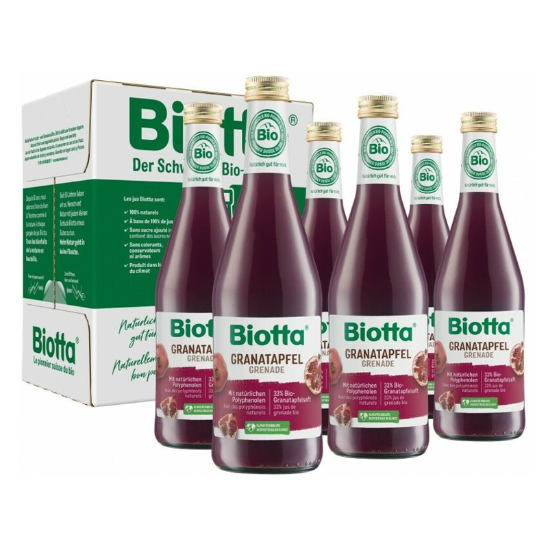 Biotta Granatapfel Bio 6 Fl 5 dl Biotta Granatapfel Bio 6 Fl 5 dl