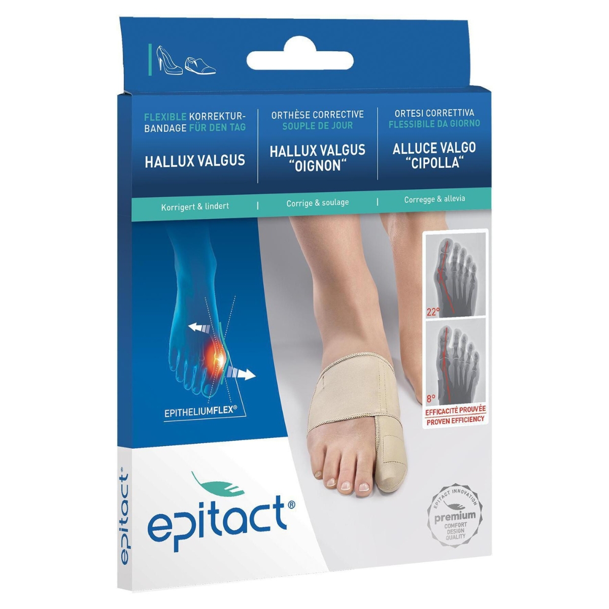Epitact Flexible Korrekturbandage für den Tag S 20 - 21.5 cm