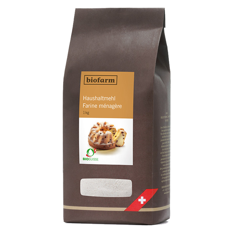 Biofarm Haushalt / Ruchmehl Knospe Beutel 1 kg Biofarm Haushalt / Ruchmehl Knospe Beutel 1 kg