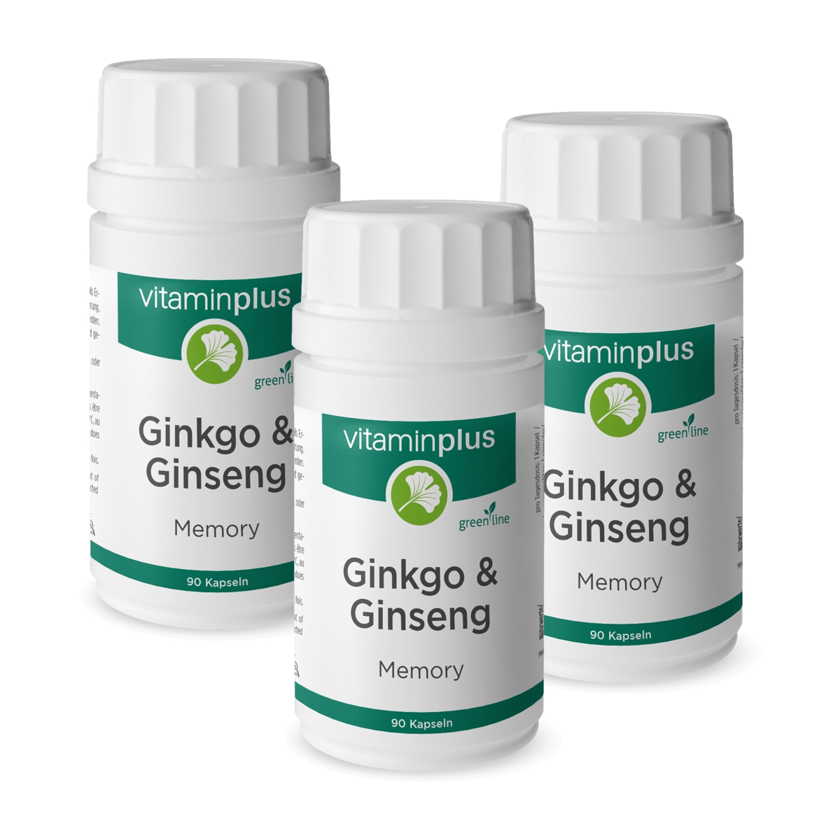 Vitaminplus Ginkgo & Ginseng Kapseln 3x 90 Stück Vitaminplus Ginkgo & Ginseng Kapseln 3x 90 Stück
