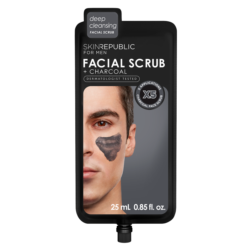Skin Republic Men's Facial Scrub + Charcoal 25 ml
