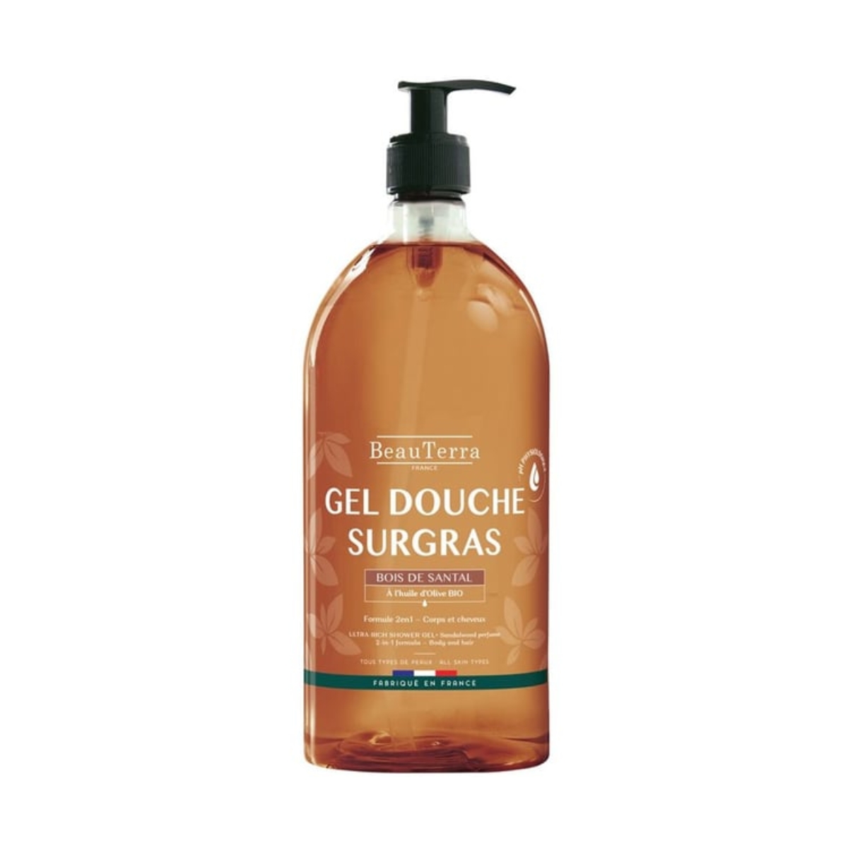 BeauTerra Gel douche riche Bois de Santal BeauTerra Gel douche riche Bois de Santal