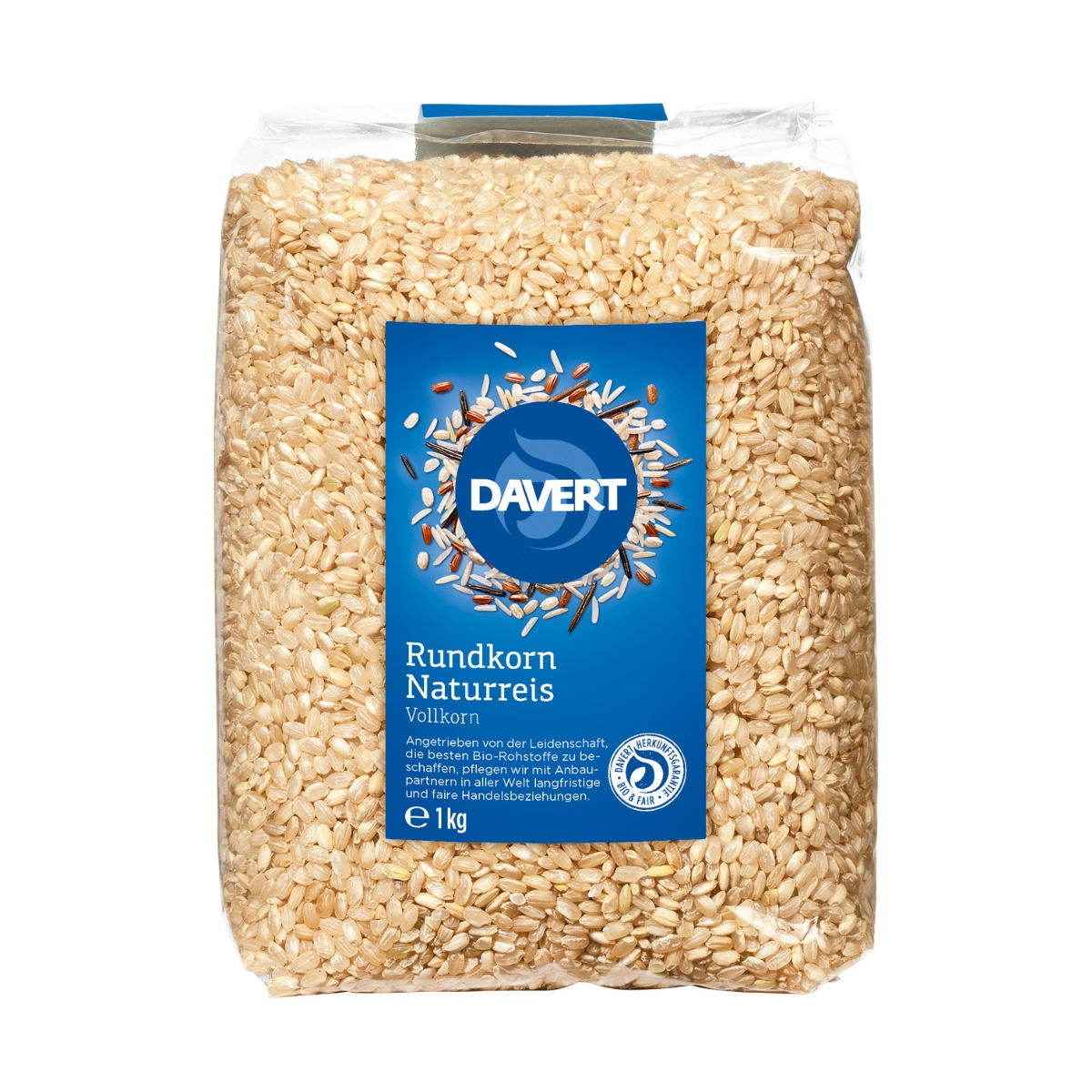 Davert Rundkorn Naturreis 1 kg Davert Rundkorn Naturreis 1 kg