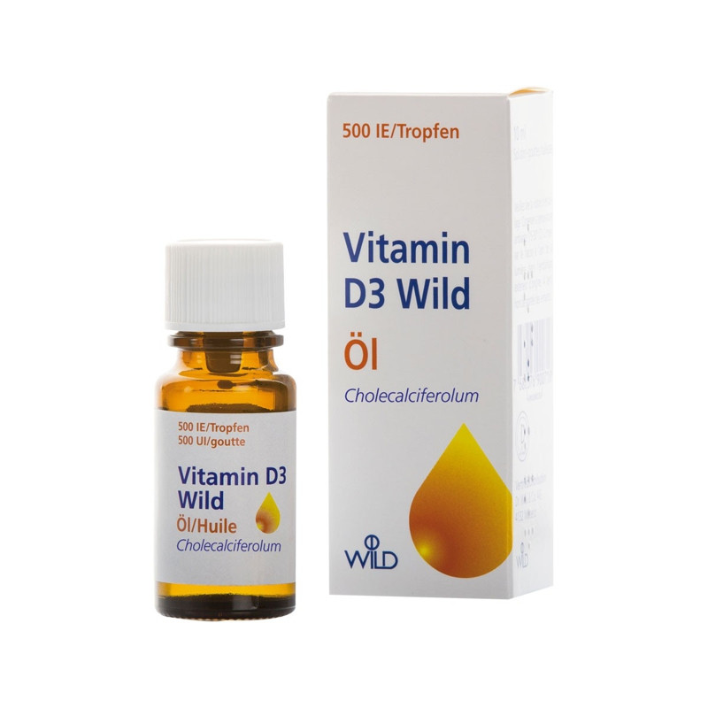 Vitamin D3 Wild Öl 500 IE Tropfen 10 ml Vitamin D3 Wild Öl 500 IE Tropfen 10 ml