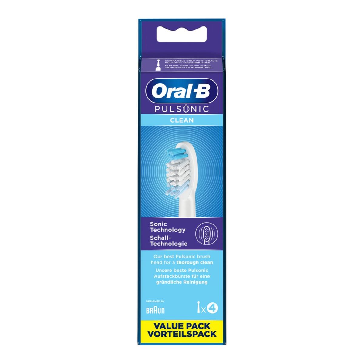 ORAL-B Brosses à dents Pulsonic Clean 4 pièces 