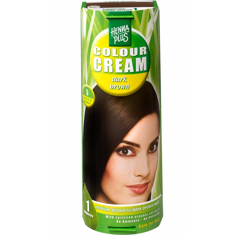 HENNA PLUS Colour Cream 3 dunkelbraun 60 ml HENNA PLUS Colour Cream 3 dunkelbraun 60 ml