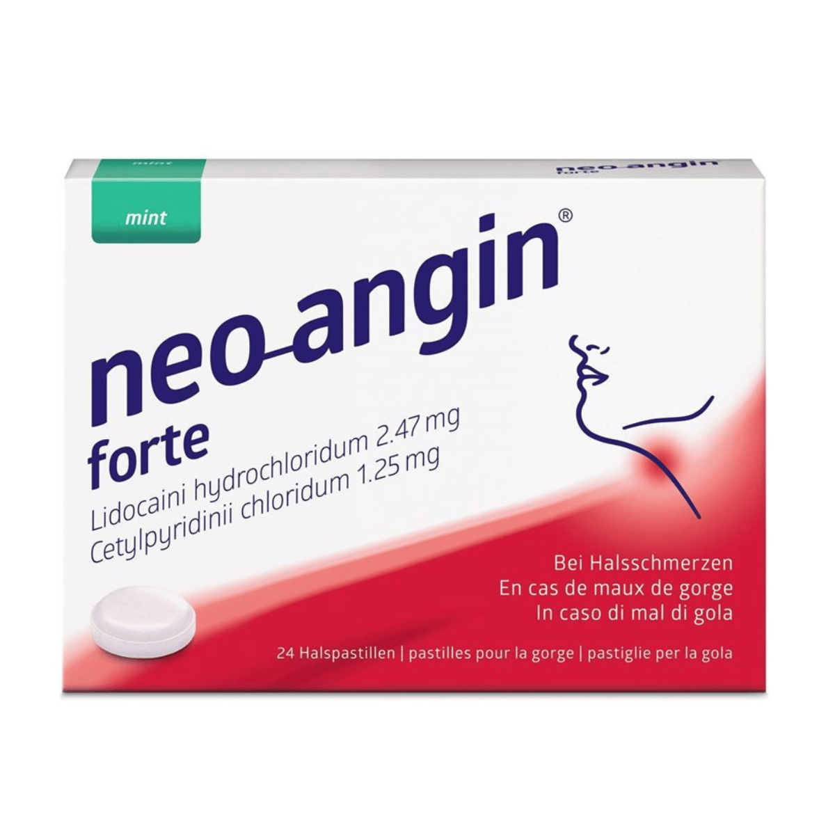Neo-Angin forte Halspastillen 24 Stück