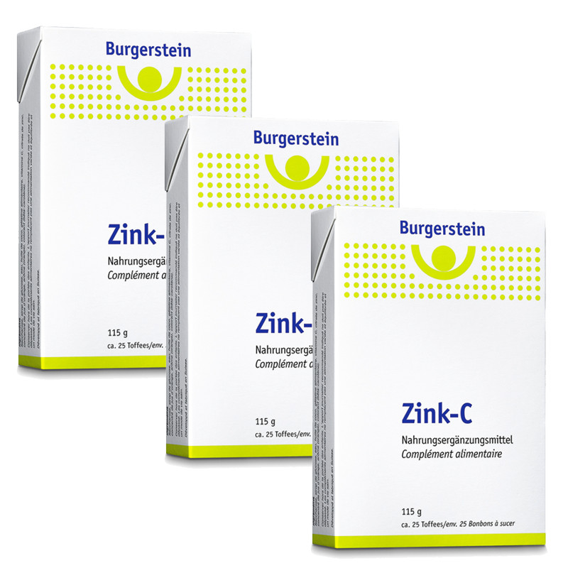 Burgerstein Zink-C Toffees 3x 25 Toffees Burgerstein Zink-C Toffees 3x 25 Toffees