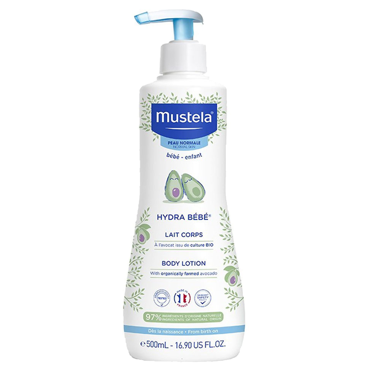 Mustela Hydra Bébé Körpermilch normale Haut 500ml Mustela Hydra Bébé Körpermilch normale Haut 500ml