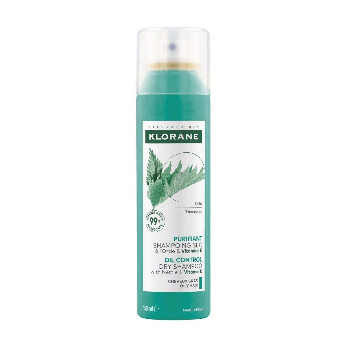 Klorane Trockenshampoo Brennnessel Spray 150 ml