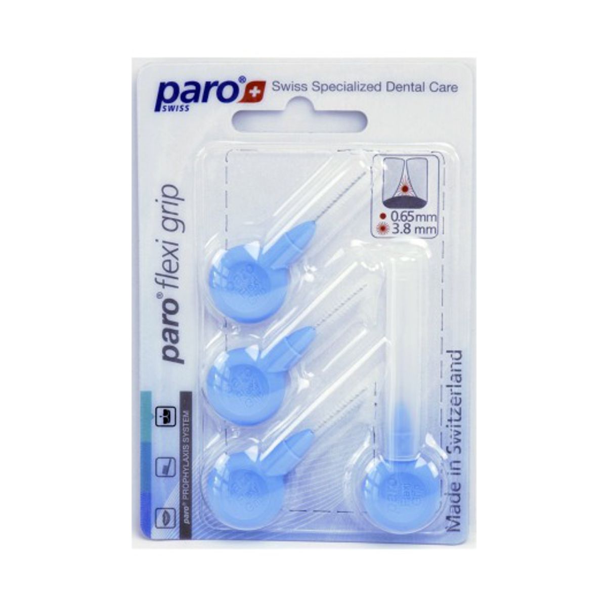Paro Flexi Grip 3,8mm hellblau fein 4 Stück Paro Flexi Grip 3,8mm hellblau fein 4 Stück