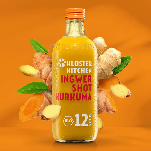Kloster Kitchen Ingwer Shot Kurkuma Bio 3 x 360 ml Kloster Kitchen Ingwer Shot Kurkuma Bio 3 x 360 ml