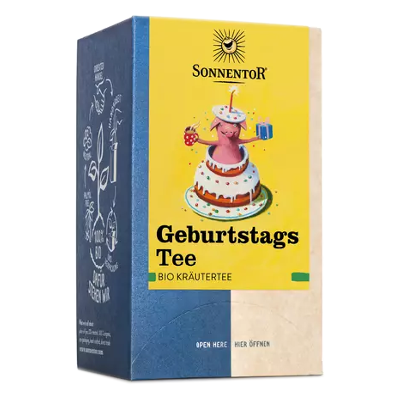 SONNENTOR Geburtstagstee Doppelkammer 18 Beutel