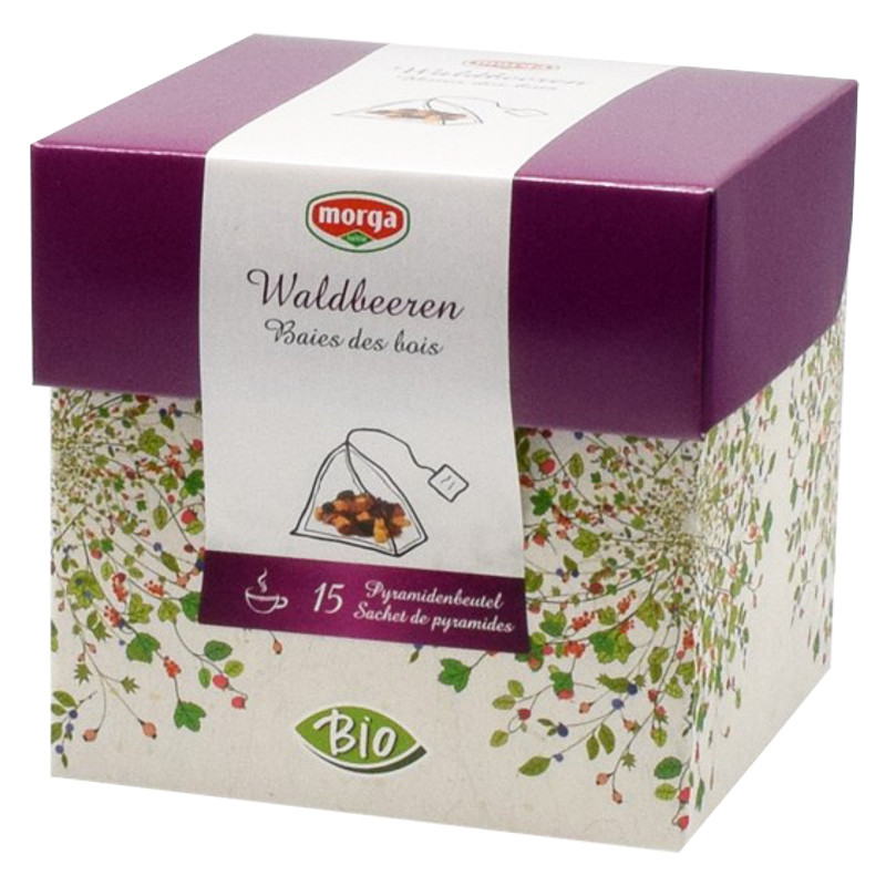 MORGA Waldbeeren Früchtetee Pyramide Bio 15 Stück MORGA Waldbeeren Früchtetee Pyramide Bio 15 Stück