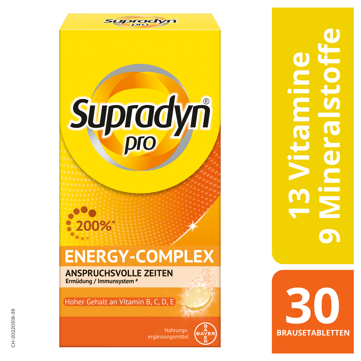 Supradyn Pro Energy Complex Brausetabletten 13 Vitamine und 9 Mineralstoffe