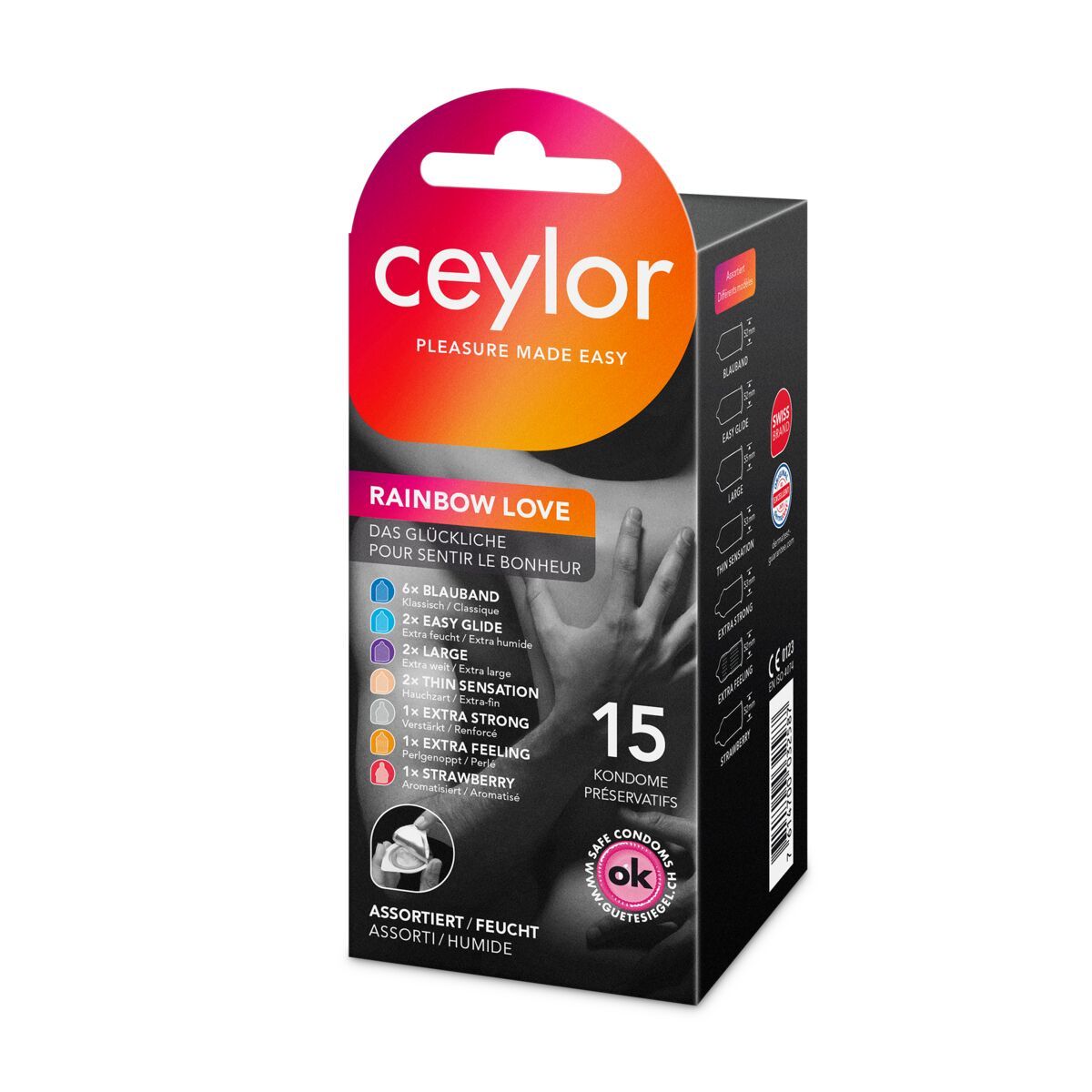 Ceylor Rainbow Love Präservativ 15 Stück Ceylor Rainbow Love Präservativ 15 Stück