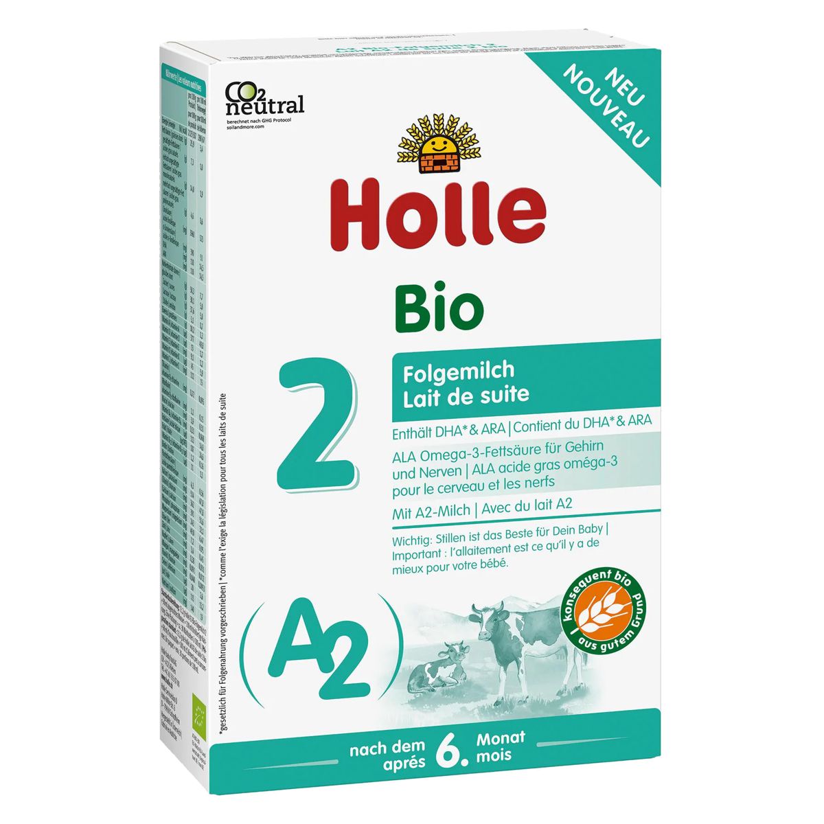 Holle A2 Bio-Folgemilch 2 400 g Holle A2 Bio-Folgemilch 2 400 g
