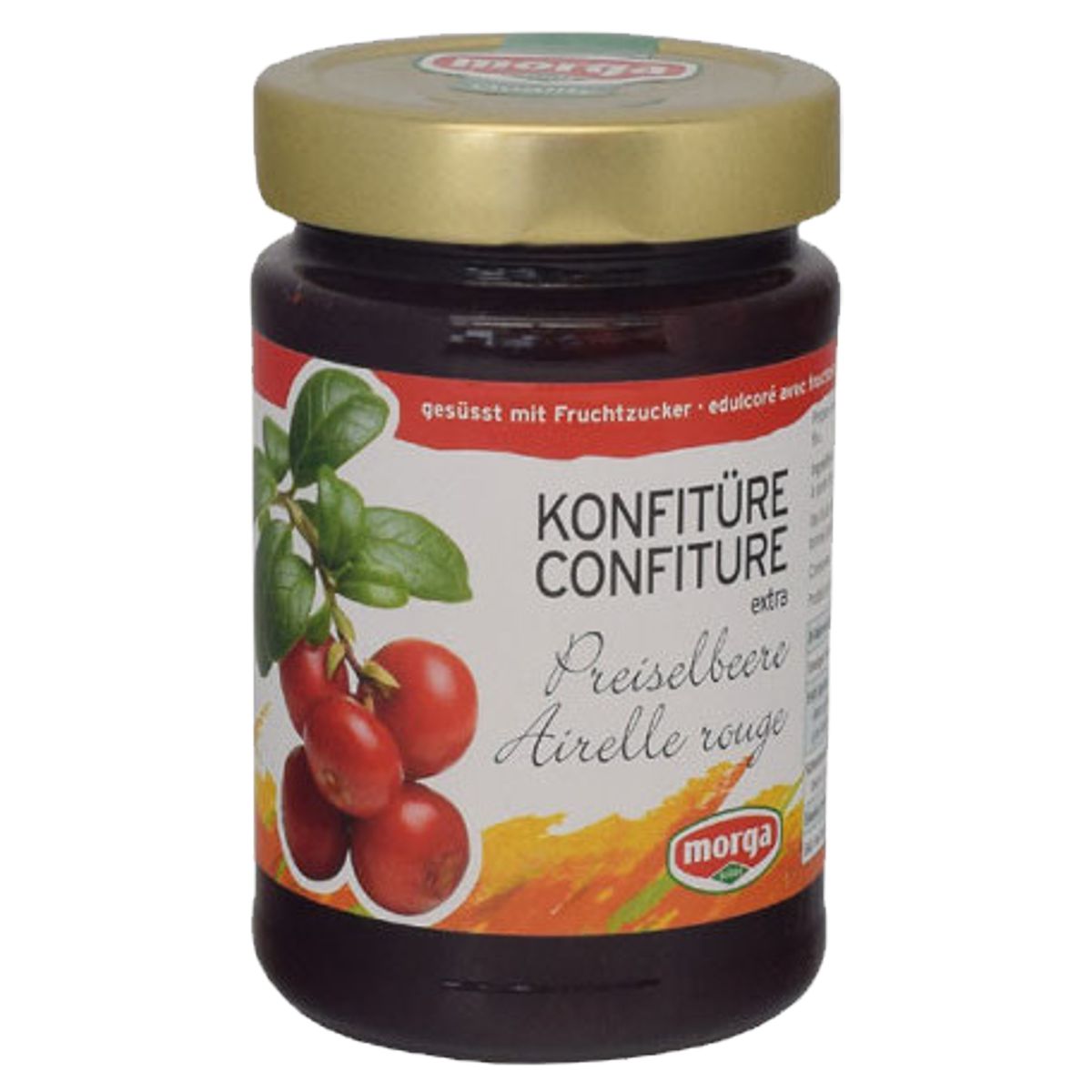 Morga Konfitüre Preiselbeer Fruchtzucker 350 g
