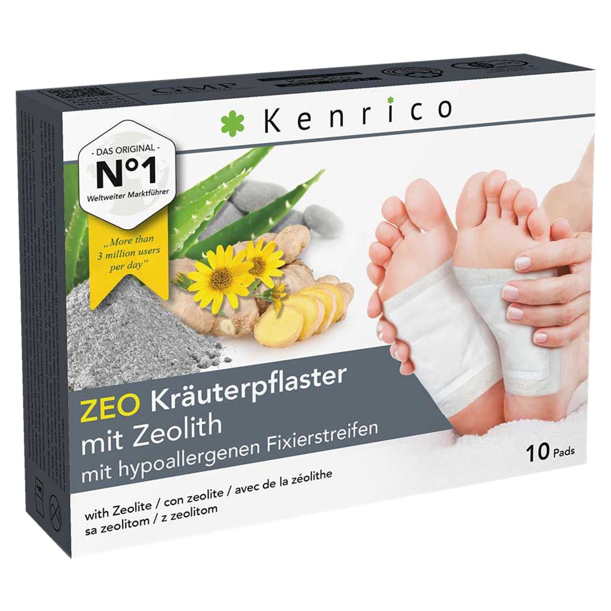Kenrico Kräuterpflaster Zeolith 10 Stück