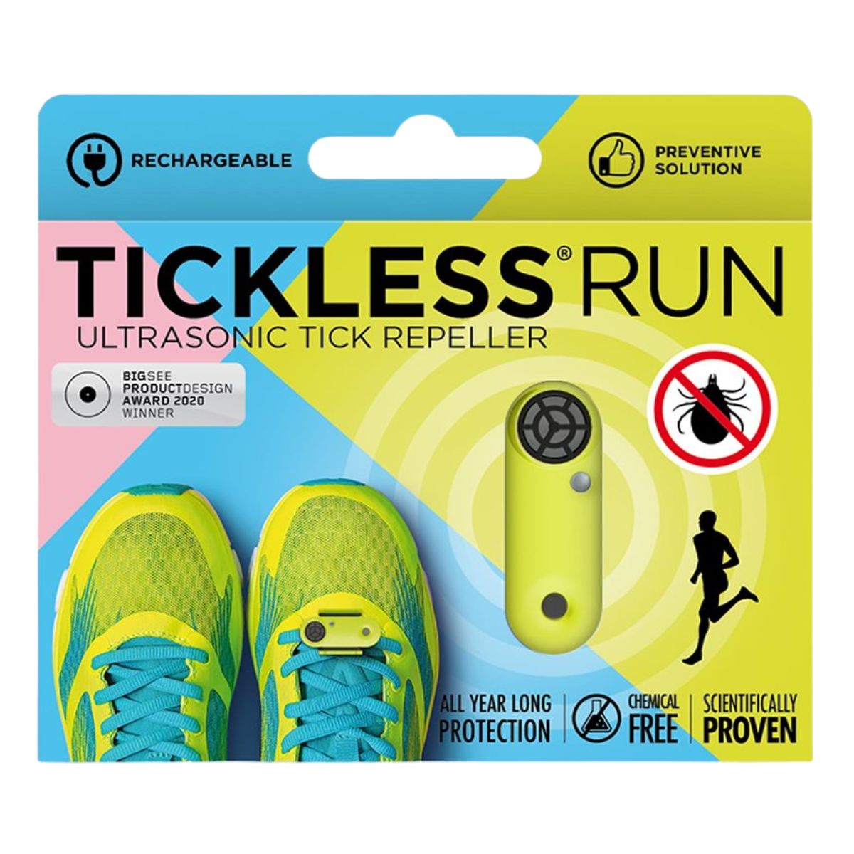 Tickless Zeckenschutz Run Neon
