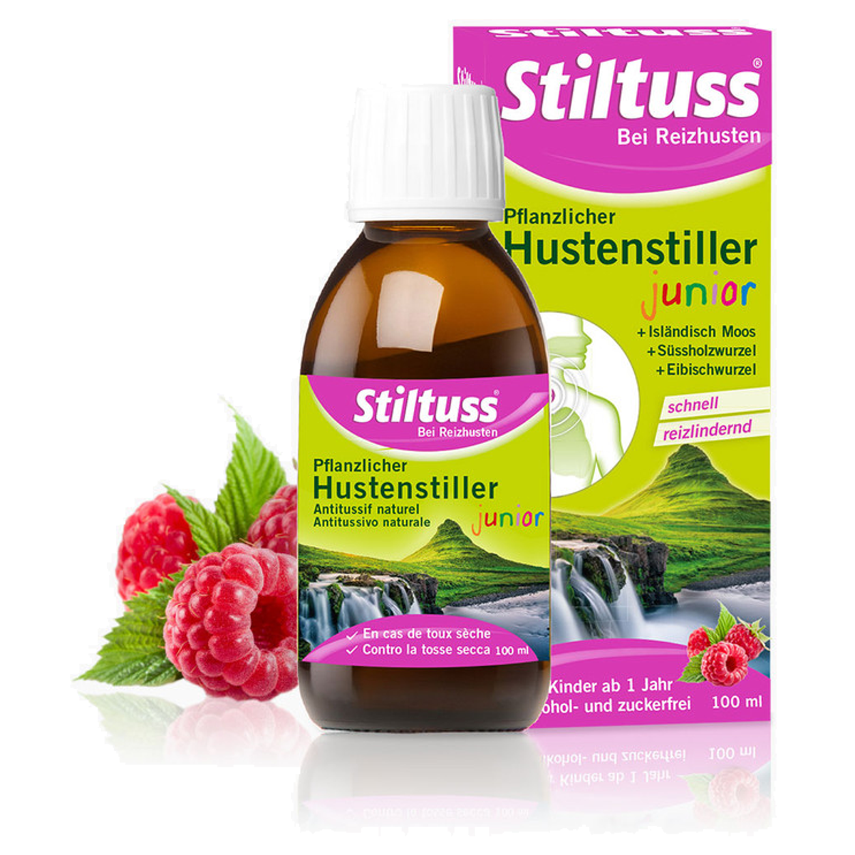 Stiltuss Pflanzlicher Hustenstiller Sirup Junior 100 ml Stiltuss Pflanzlicher Hustenstiller Sirup Junior 100 ml