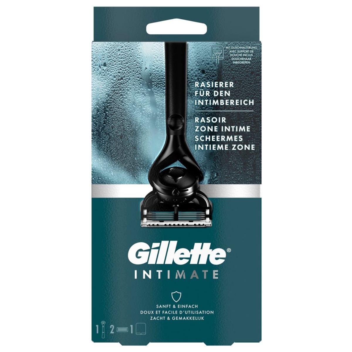 Gillette Intimate Herren Rasierer Intimbereich 2 Klingen