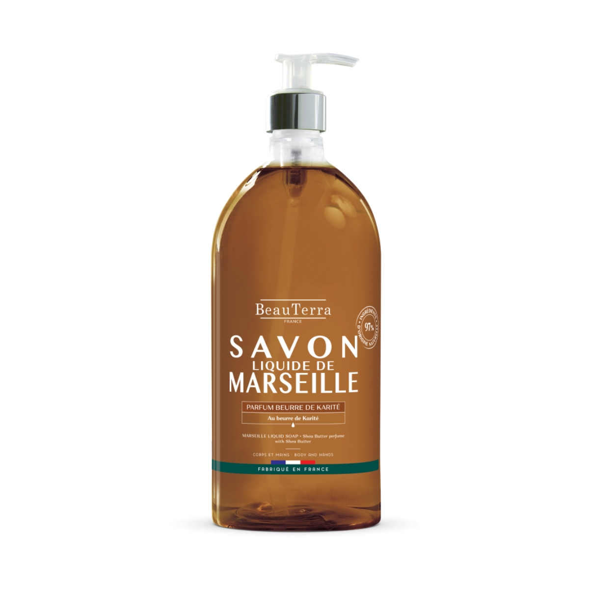 BeauTerra Flüssigseife Marseille Sheabutter