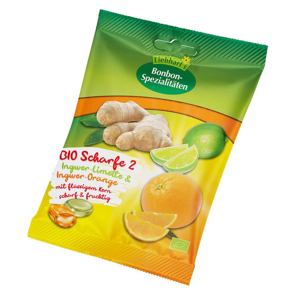 Liebharts Bonbons die scharfen Zwei Bio Beutel 100 g