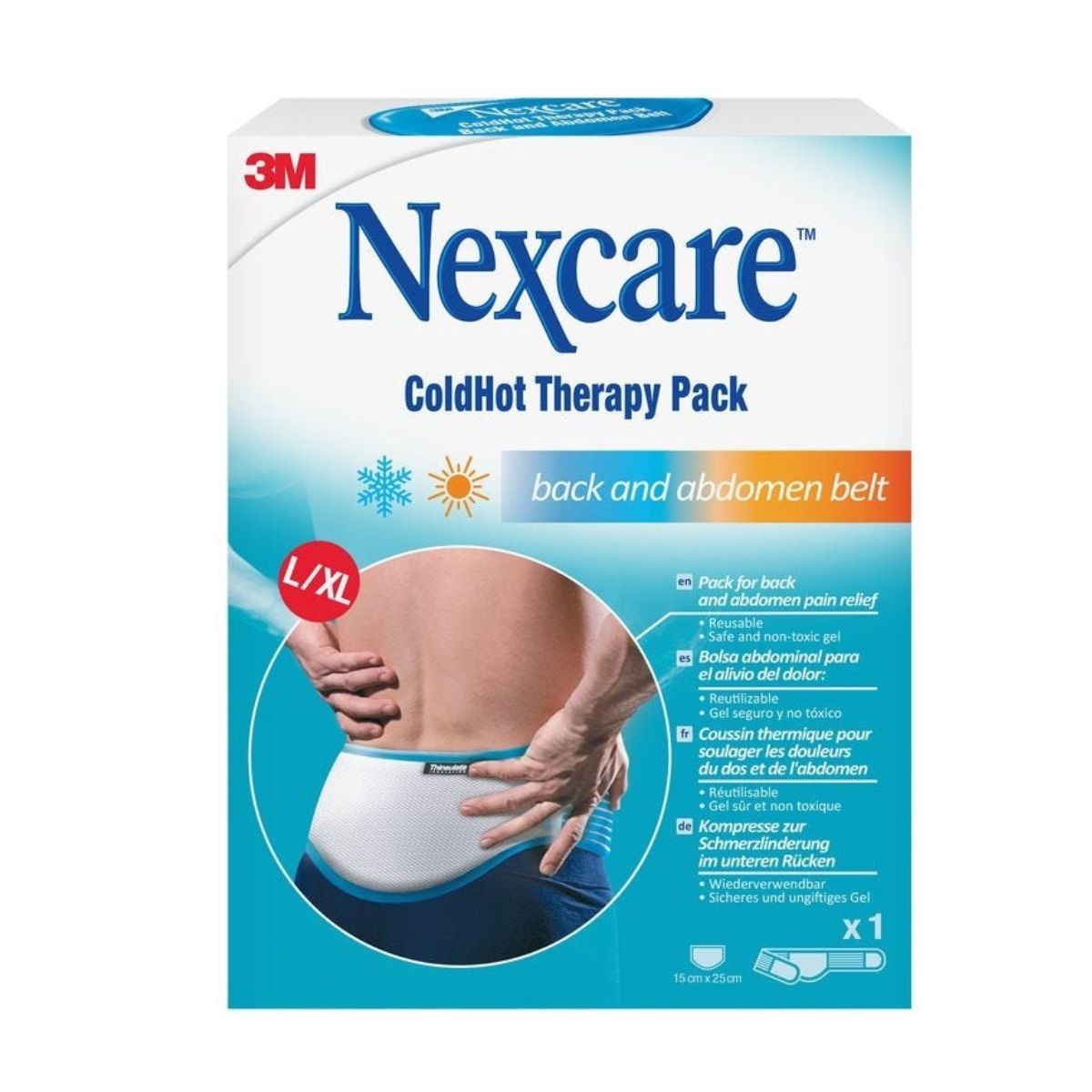 3M NEXCARE ColdHot Therapy Pack L/XL Rückengurt 1 Stück