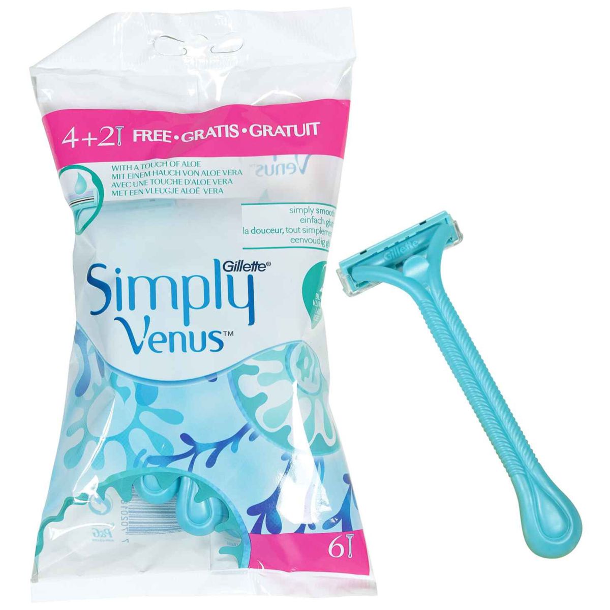 GILLETTE Simply Venus2 Einwegrasierer 6 Stück GILLETTE Simply Venus2 Einwegrasierer 6 Stück
