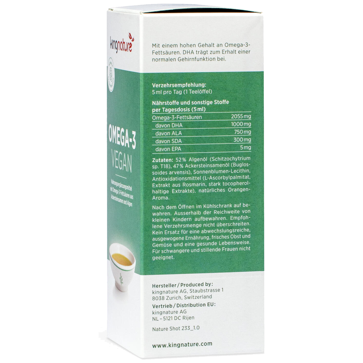 Kingnature Omega-3 Vegan 150 ml Kingnature Omega-3 Vegan 150 ml
