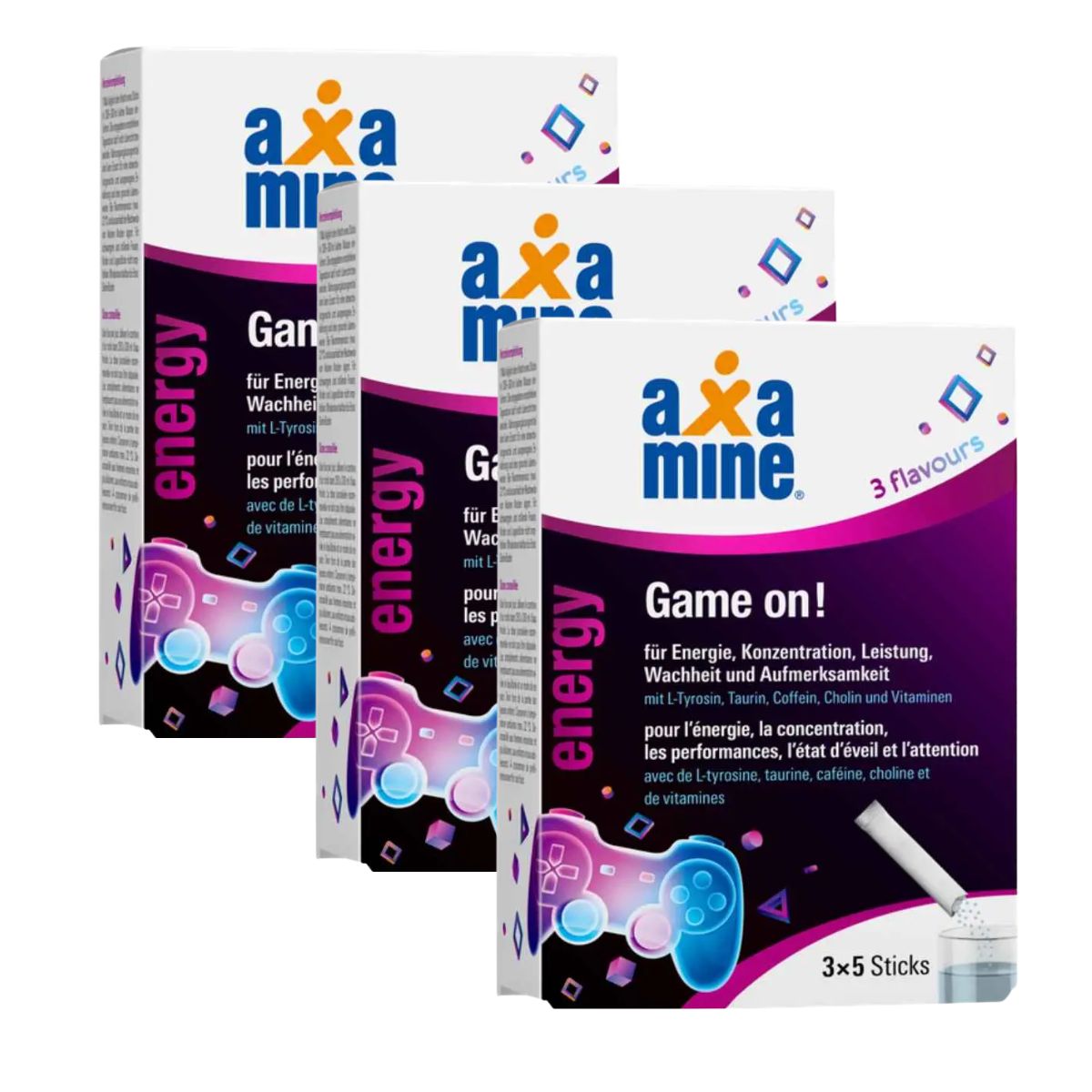 Axamine Game on! Sticks 3 x 15 Stück